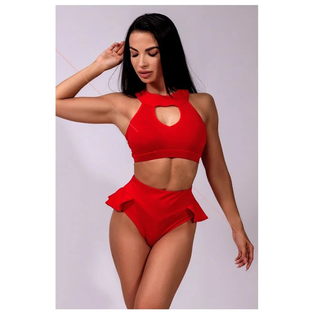 New Shorts Women Skirts Pants High Waist Pole Dance Ruffled Hot Short Pant Sports Mini Tight Pleated Fitness Yoga Shorts Summer