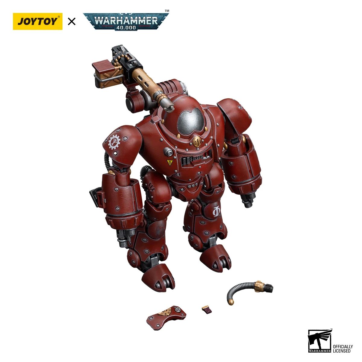 JOYTOY Warhammer 40k 1/18 Action Figures Mecha Adeptus Mechanicus Robô Kastelan com Explosor Pesado de Fósforo