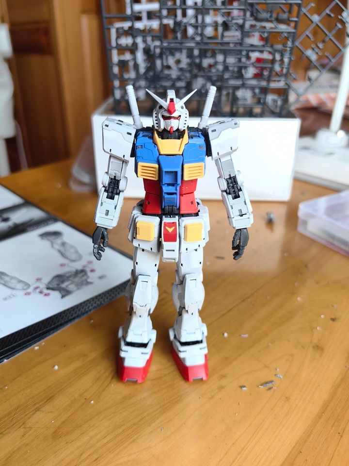 Reparo de Máscara Versão Changlong 5501rg 1/144 Yuanzu 2.0 Modelo Montado Rgurx-78-2 Boneco de Brinquedo Menino Réplica de Alta Versão