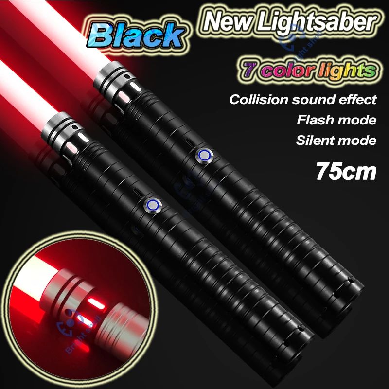 Metal Lightsaber Sword Toys RGB Light Saber 15Color Change Kids Soundfonts Force FX FOC Blaster Toys Jedi Sword Gift