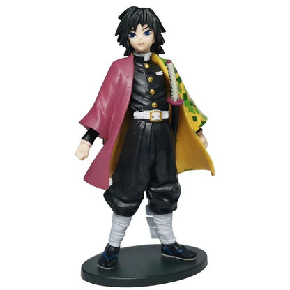 Boneco de Anime Demon Slayer Kimetsu No Yaiba Tanjiro Nezuko Zenitsu Figurine Inosuke Guerreiro Bonecos de Ação Colecionáveis Brinquedo Modelo