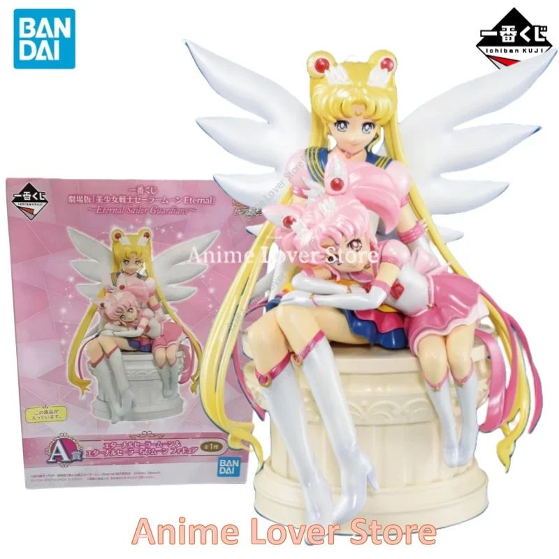 Em Estoque Original Bandai Ichiban Kuji Sailor Moon Coleção Princesa Estilo Antigo Bonecos de Ação Sailor Guardiã Eterna Brinquedos