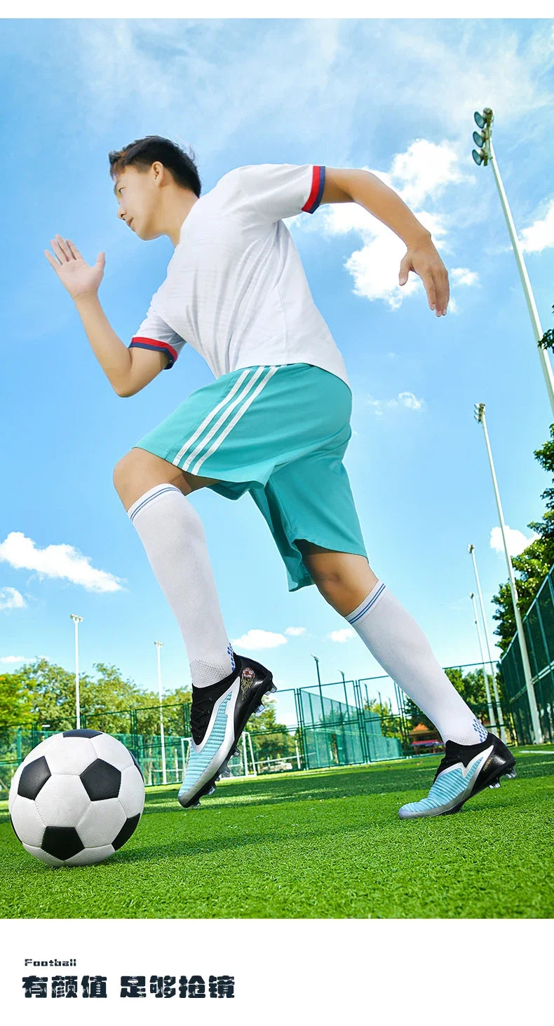 Men Soccer Shoes Original Fast Professional Unisex Cleats Low Cut Football Field Boot Non Slip Comfortable Outdoor Sneaker Match