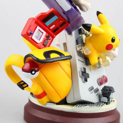 Boneco Grande Pokémon de 20cm Pikachu Charizard Mewtwo, Modelo Colecionável Anime para Decoração de Casa, Exposição, Presente