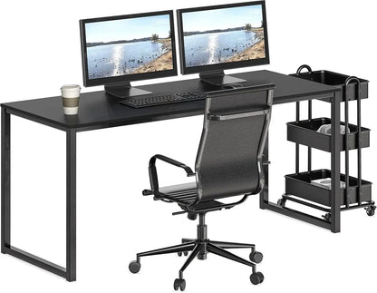 Mission 55-Inch Home Office Computer Desk, Black