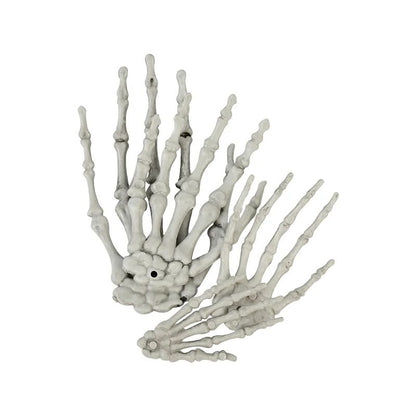 1 Pair Of Halloween Skeleton Hands Haunted House Bar Party Plastic Horror Props Dummy Hands Bones Halloween Scene Decor Supplies