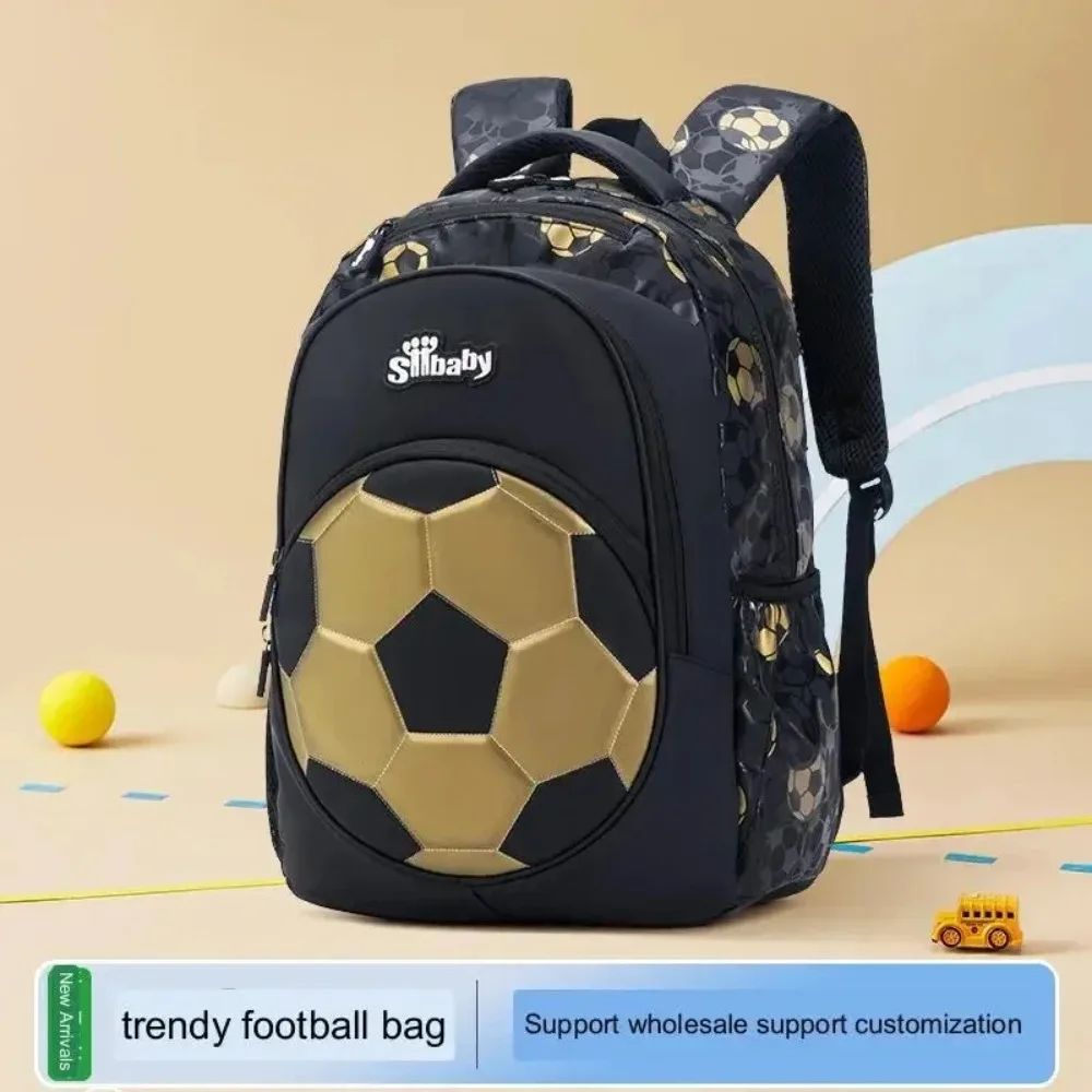Mochila Infantil Menino Futebol Escolar Anime para Crianças Adolescentes Viagem Mochila Escolar