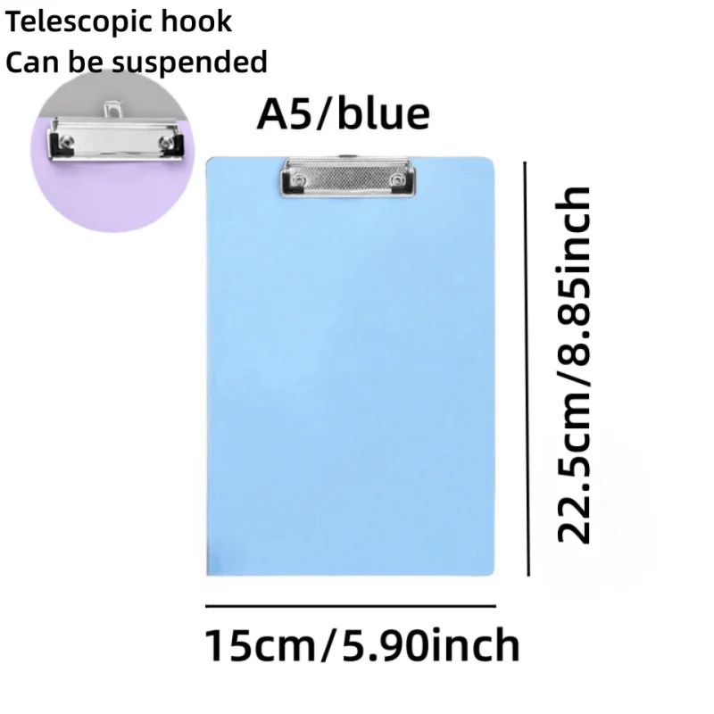 Simple A5 Bill Clipboard Memo Pad Clip Board Loose-leaf Notebook File Writing Pad Clamps Paper Holder Office School Supplies