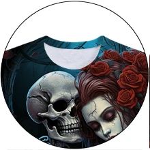 Men's 2022 Skull 3D Printing T-Shirt Men's Casual Sports T-Shirt Short Sleeve Summer New Quick Dry Tough Guy Army Green Top 6XL