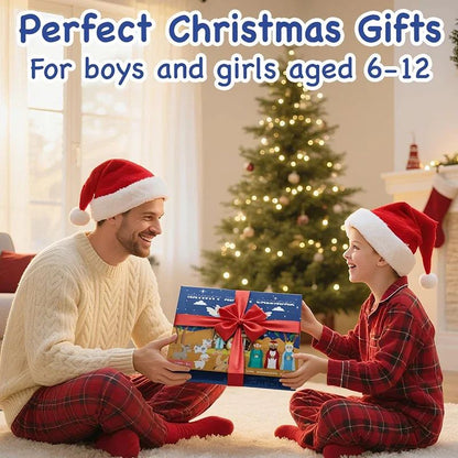 DIY Christmas Advent Calendar Gift Box Nativity Jesus Bricks Toys 24days Countdown Advent Calendars Christmas Home Decoration