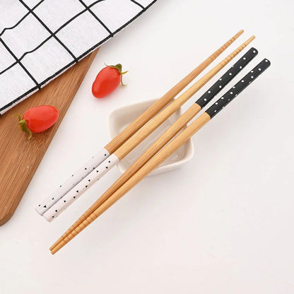 5 Pares de Hashis de Bambu Japoneses para Sushi Antiderrapante Utensílios de Mesa Reutilizáveis para Hot Pot Hashis Chineses Ferramentas de Cozinha