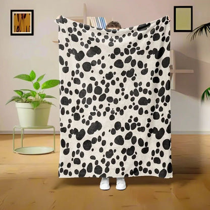 Cow pattern Blanket Flannel Blanke Bed Sofa Travel Camping Super Soft Cozy Plush Blanket Cheetah Print Blanket for All Seasons