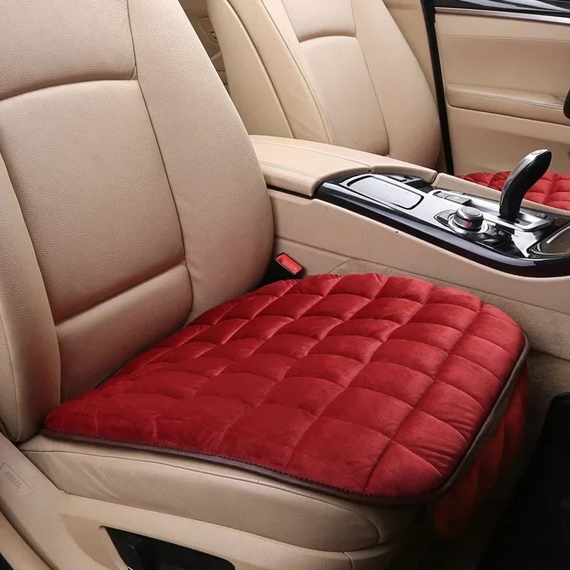 Capa de Assento de Carro de Inverno Almofada Quente Antiderrapante Universal Dianteira para Cadeira Almofada Respirável para Veículo Automóvel Protetor de Carro