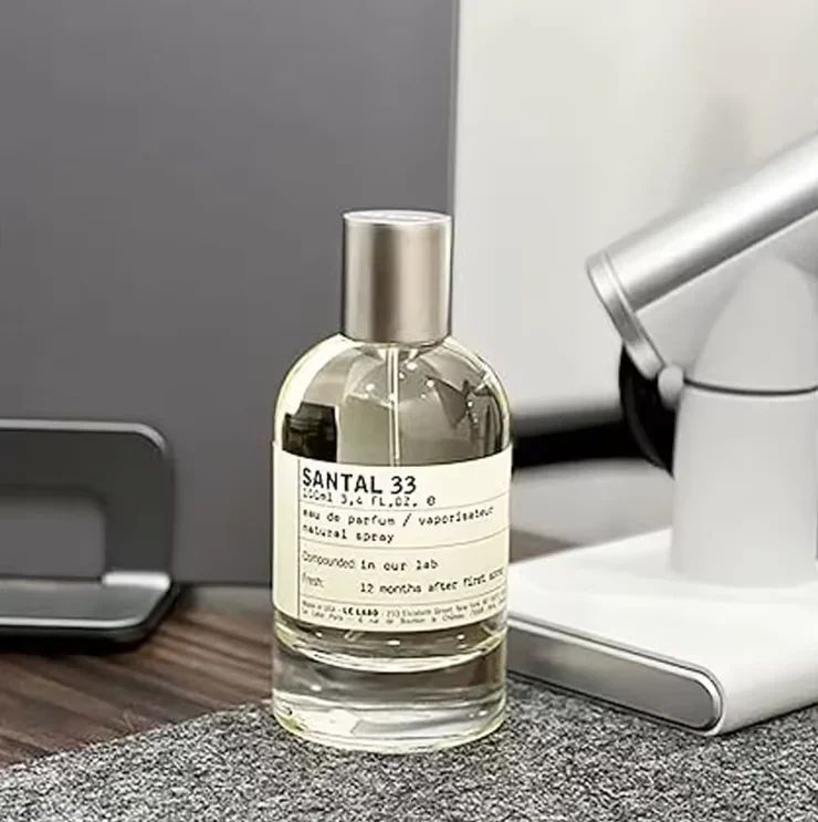 Perfume Unissex Santal 33, 100 ml, com Notas de Sândalo e Noz-Moscada