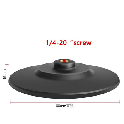 1/4 Inch Screw Mount or 1/4" Internal Screw Adapter Car Dashboard Round Plate Adhesive Tape for Gopro GPS Camera Smartphones