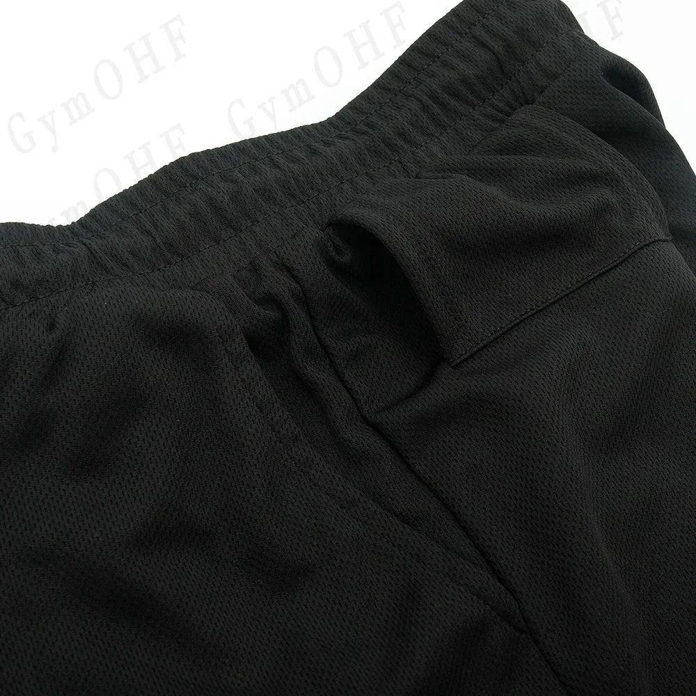 Men's UFC Printed Quick-Dry Double-Layer Sports Shorts, Breathable Tennis Training Shorts