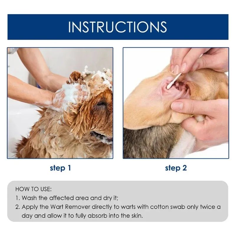 Removedor de Verrugas para Pets para Limpeza de Cães, Removendo Verrugas de Granulação, Removendo Verrugas de Seda de Macaco Espinhosa, Verrugas Planas e Limpeza em Pé