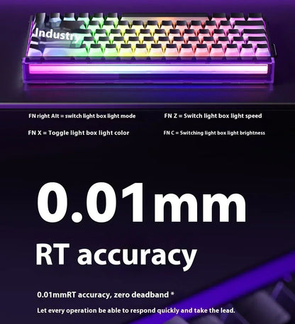 AULA Hero 68HE Magnetic Keyboard RGB Light Wired Hot Swap Esports 8K Gaming Hero68 Mechanical Keyboard Low delay PC Accessories