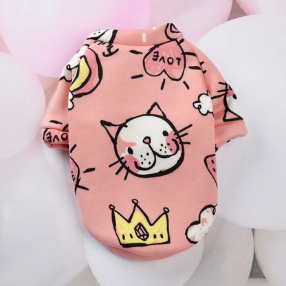 Chihuahua Moletom Para Cães Filhote Gato Pulôver Cães Pequenos Casaco com Capuz para Cães Roupas Quentes de Inverno para Animais de Estimação para Bulldog