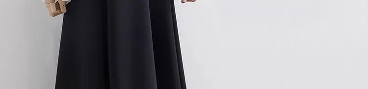 Plus Size High-waisted Slimming Black Draped Skirt Medium-length Umbrella Skirt For Women Thinning A- line Body Shaper