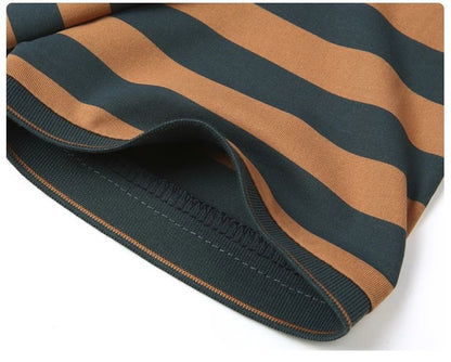 Personalized Striped Color Blocked Men's Short Sleeved Polo Shirt Fashion Brand Exquisite Embossed Summer Casual Collar T-shirt