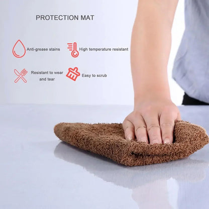 Rectangular Tablecloth, Transparent Table Cloth, Table Protector, Heat Resistant Waterproof Anti-Scratch Tablecloth