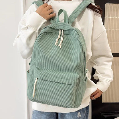 Cortex Mochila Feminina Bolsa 2025 Outono e Inverno Novo Estilo Coreano Simples Tendência de Rua Grande Capacidade Casual Mochila Feminina