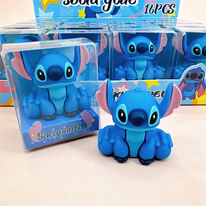 Apontadores de Lápis Disney Stitch MINISO Anime Desenho Animado Fofo Estudantes Material Escolar Papelaria Menina&Criança Presentes de Feriado