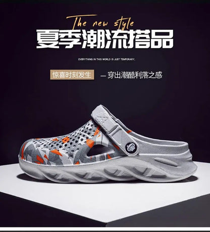 Flat Sandals Men Shoes EVA Slippers Garden Platform Sandals Man Summer Sandals New Male Sneakers Outdoor Home Clogs