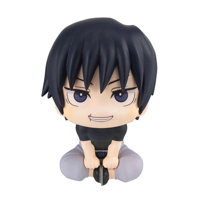 10cm Jujutsu Kaisen Anime Figure Look Up Versão Q Satoru Gojo/Geto Suguru Boneco de Ação Fushiguro Toji/Okkotsu Yuta Estatueta