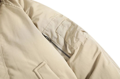 ?Mirrordust?Men Winter Jackets Thicken Warm Parkas Coat Vintage Fur Collar Padded Jackets Casual Loose Jackets Outwear