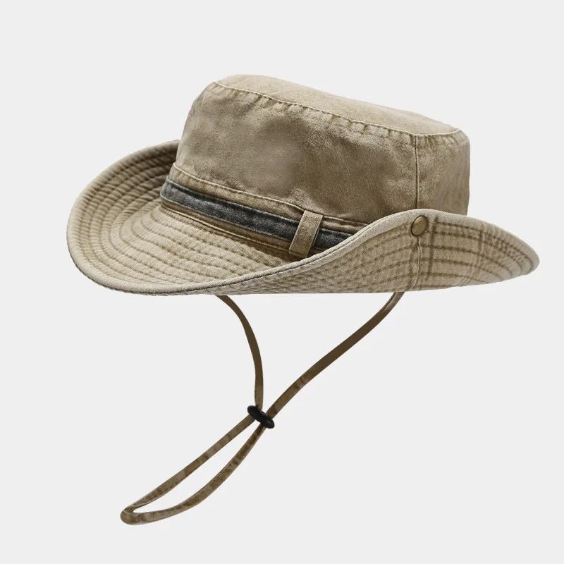 2024 Chapéu Bucket Sólido de Algodão para Todas as Estações Chapéu Pescador Boné de Sol para Viagens ao Ar Livre Masculino e Feminino 155