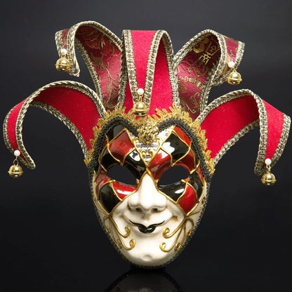 Venetian Comedy Mask Exquisite Decoration Jester Masks