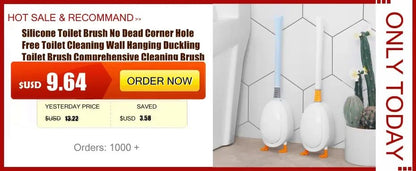 Escova de Silicone para Vaso Sanitário Acessórios WC Escova WC Sem Cantos Mortos Limpeza Doméstica Cerda Macia Artefato Banheiro Toucadores
