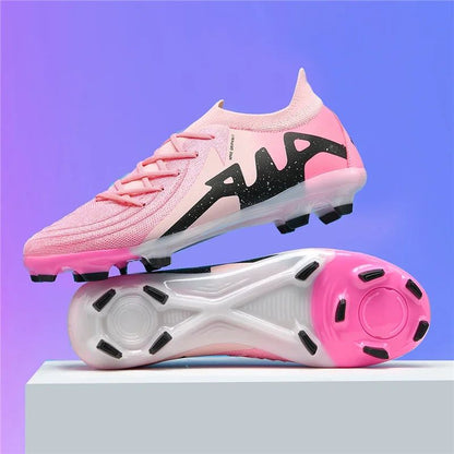 New Men Soccer Shoes Adult Non-Slip Boys Adult Futsal Sport Football Boots Grass Cleats Indoor Ultralight Turf Comfortable