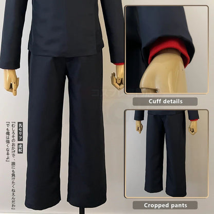 Halloween Holoun Jujutsu Jjk Manga Anime Itadori Yuji Cosplay Kostuum Pruik Jasje Broek Uniform Rose Net Synthetische