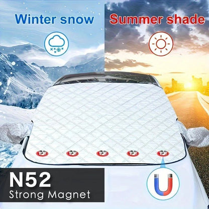 Car Snow Shield Cover Windshield Protection Protection Frost Winter Front Window Waterproof Sun Shade Sedan Suv Umbrella Outdoor