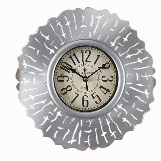 Vintage Wall Clock Room Design Round Silent Clocks Wall Mounted Wooden Carfts Decoration Silent Clocks Wall Art