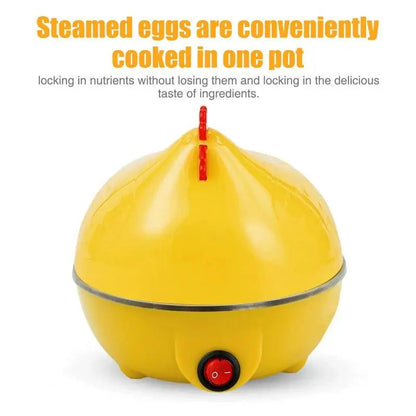 Home Kitchen Cooking Tool 7-Egg Capacity Egg Cooker Chicken Shaped Egg Boiler Eggs Steamer Appliance Utensil Drew barrymore Boba