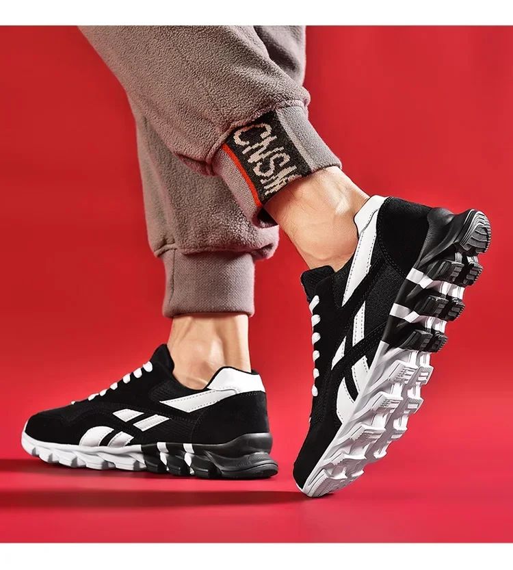 Marca Tendência Tamanho 46 47 48 Tênis Masculino Antiderrapante Amortecedor Solado Grosso para Fitness Tênis de Corrida Respirável para Uso Externo para Homens
