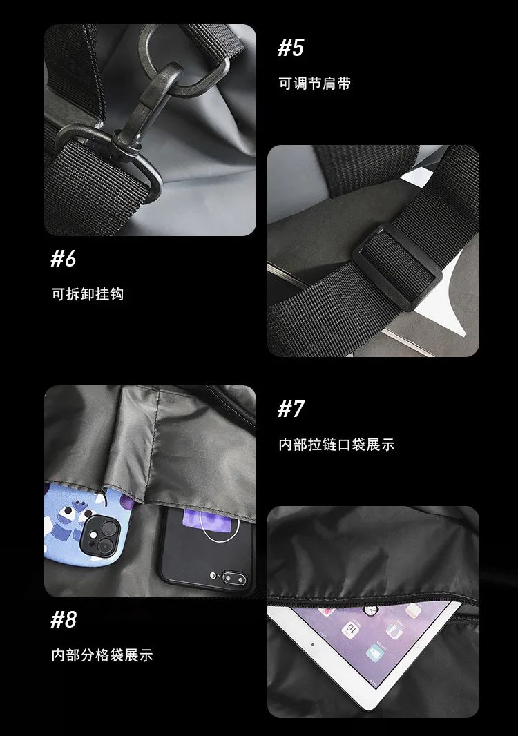 2026 style handheld travel bag, large-capacity sports and fitness bag, lightweight luggage storage bag