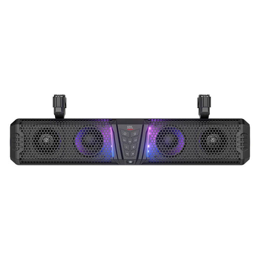 KEMiMOTO Midnight 80 Sound Bar IP66 Waterproof with RGB APP Remote Control Soundbar For Golf Cart UTV ATV fits 1"-2" Roll Bars