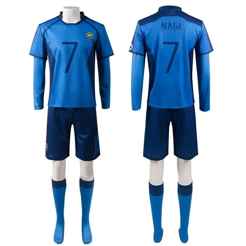 Anime Cosplay Costume Ness Kaiser Isagi Nagi Reo Itoshi Sae Shidou Ryuusei Cosplay Jersey With Shorts Uniform Clothes