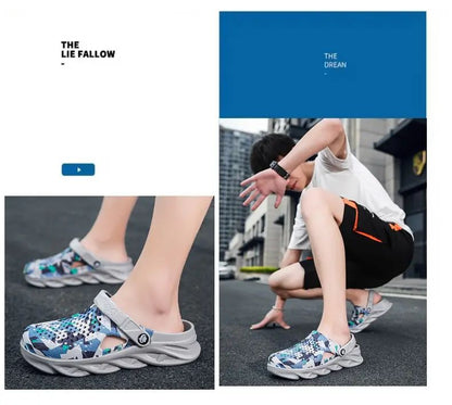 Flat Sandals Men Shoes EVA Slippers Garden Platform Sandals Man Summer Sandals New Male Sneakers Outdoor Home Clogs