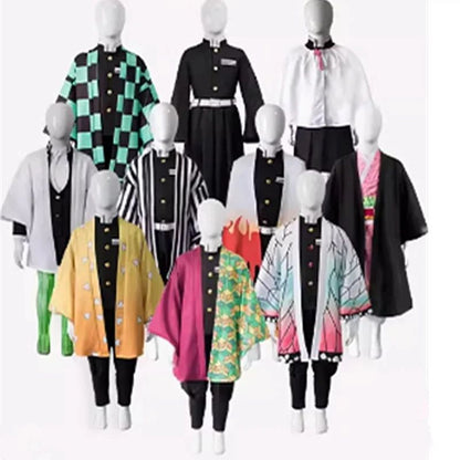 Hallowee Cosplay Tanjiro Nezuko Cosplay Kids Shinobu Costume Japanese Anime Cartoon Halloween Costume Christmas