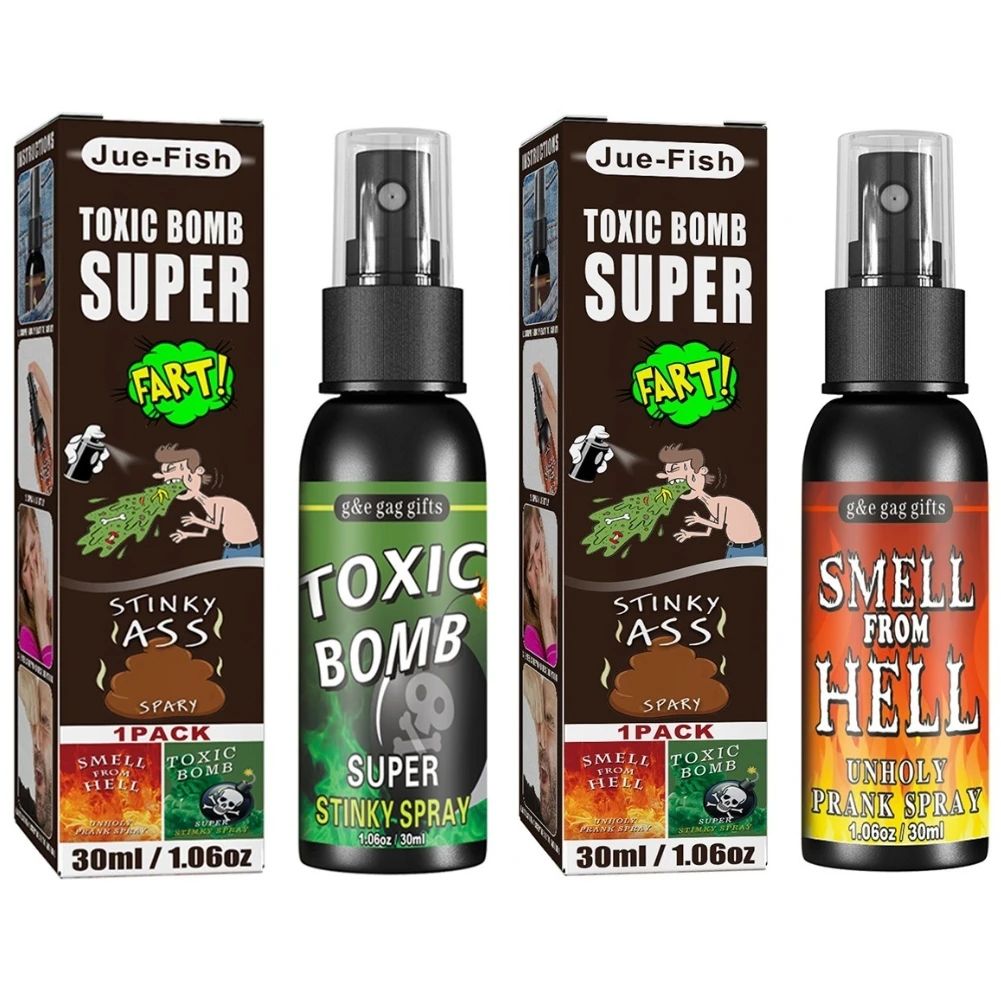 30ml Fart Gag Spray Prank Joke Plastic Terrible Smell Spray Party Supplies Spoof Odor Spray for Adults Kids Halloween Funny Toys