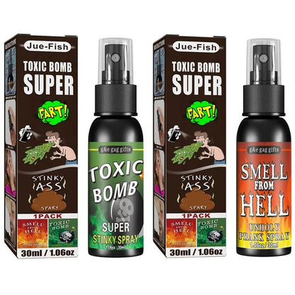 30ml Fart Gag Spray Prank Joke Plastic Terrible Smell Spray Party Supplies Spoof Odor Spray for Adults Kids Halloween Funny Toys