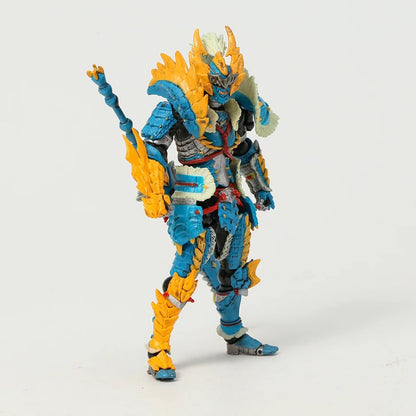 Modelo de brinquedo colecionável do boneco de ação do espadachim com armadura de Zinogre/Rathalos de Monster Hunter para presente de Natal