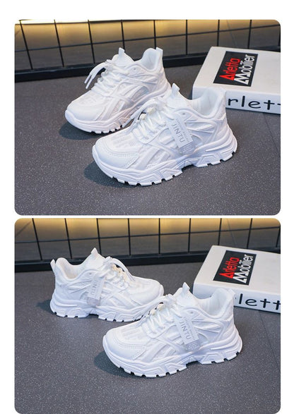 Girls Sneakers 2025 Children Casual Shoes Mesh Platform Designer Tennis Sneaker 6 To 12 Years Kids Sports Shoe for Girl