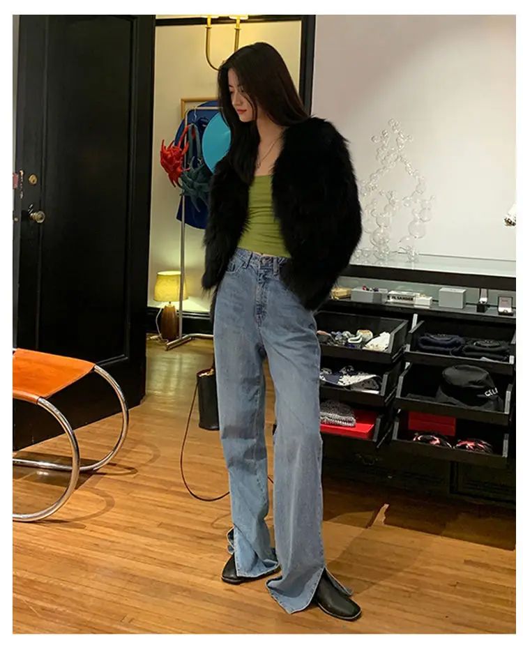 Faux Fur Coat Womens Clothing 2025 New Fashion Casual Imitation Fox Fur Coat Female  Short Loose Comfortable Winter Jacket